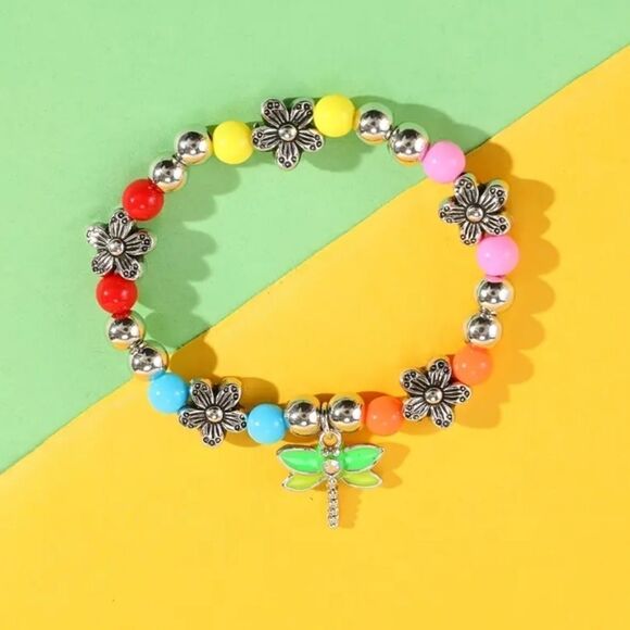 Super cute girls Dragonfly pendant bracelet - Picture 4 of 8